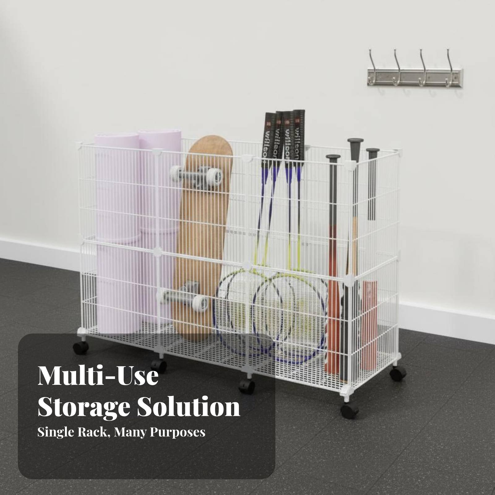 Sports Equipment Rack - Wózek do przechowywania sprzętu sportowego Wytrzymały