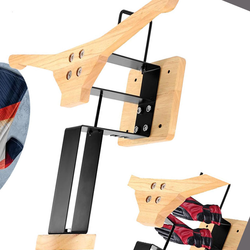 Drewniany uchwyt na kask motoc – Sports Equipment Rack recenzja i cena