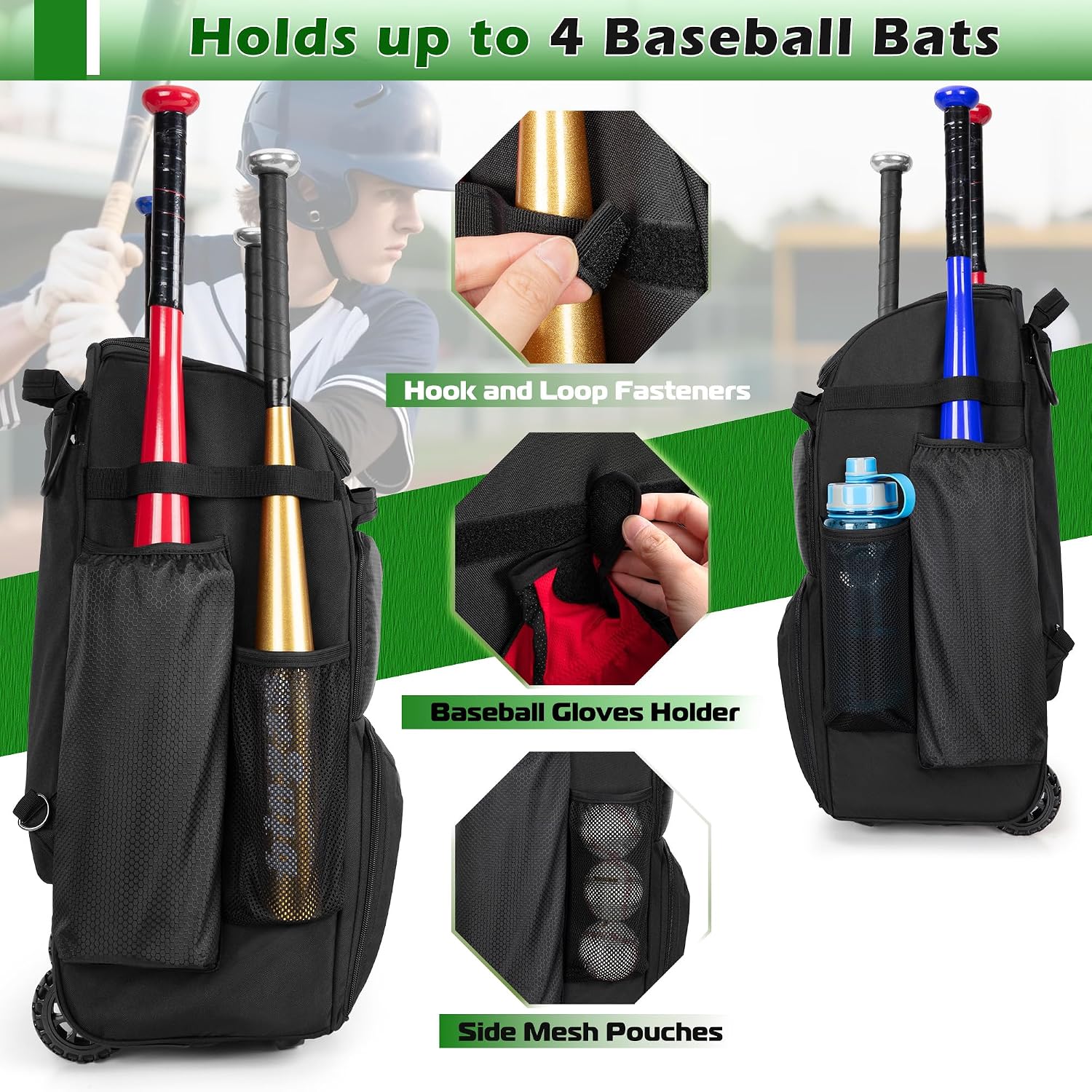 Plecak na kółkach do baseballu – Sports Equipment Bag recenzja i cena