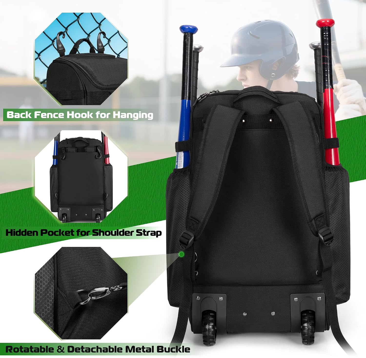 Plecak na kółkach do baseballu – Sports Equipment Bag recenzja i cena